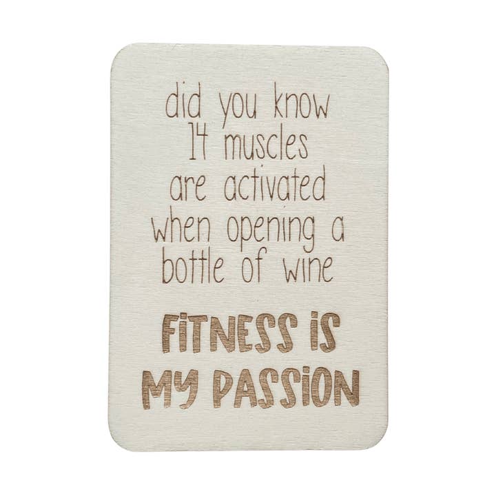 Vidste du, at 14 muskler aktiveres, når man åbner vin? for engroshandel hos Cheeky Charlie Keep Cards