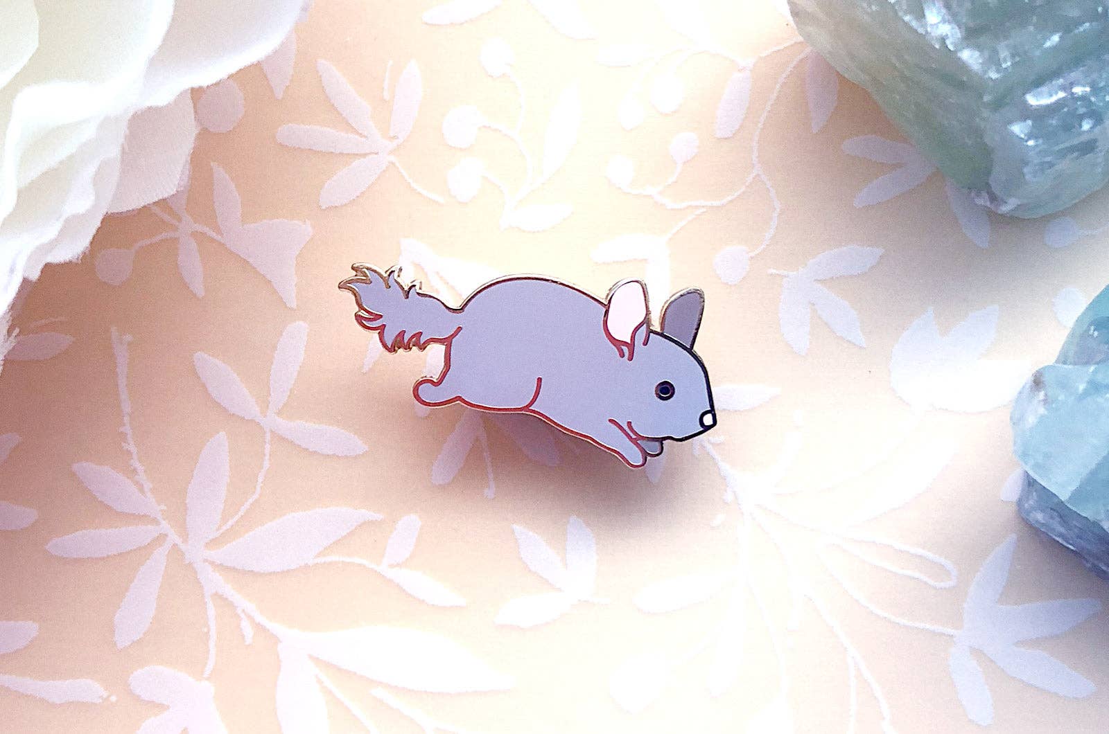 Alum and Ink - Wholesale Lapel Pin/Button - Chibi Chinchilla Enamel Pin6