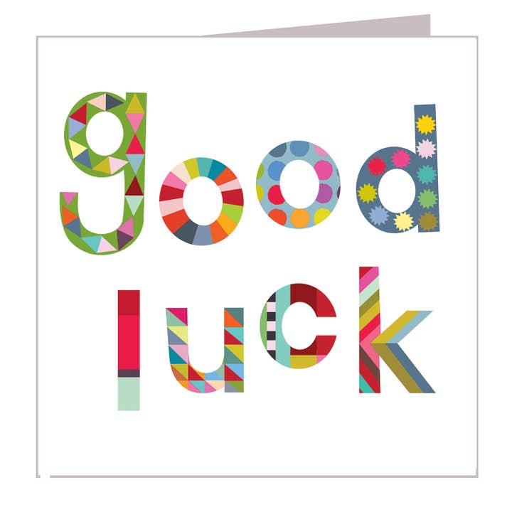 WD04 Glossy Good Luck Card for wholesale by Kali Stileman Publishing