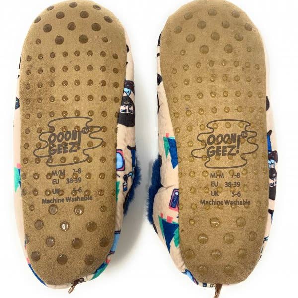 Oooh Yeah/Sock It Up/Oooh Geez Slippers – Engroshandel Slippers - Dame – Bob Ross Tv | Sjove Fluffy House hjemmesko til kvinder2