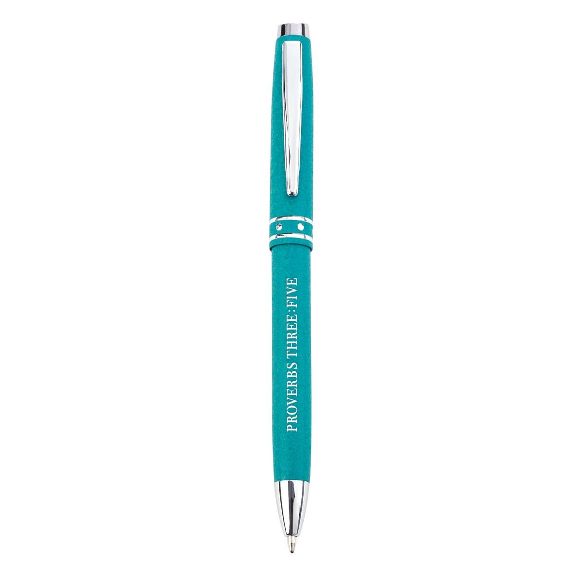 Christian Art Gifts - Wholesale Pen - Pen in Case Teal Trust in the Lord Prov. 3:50