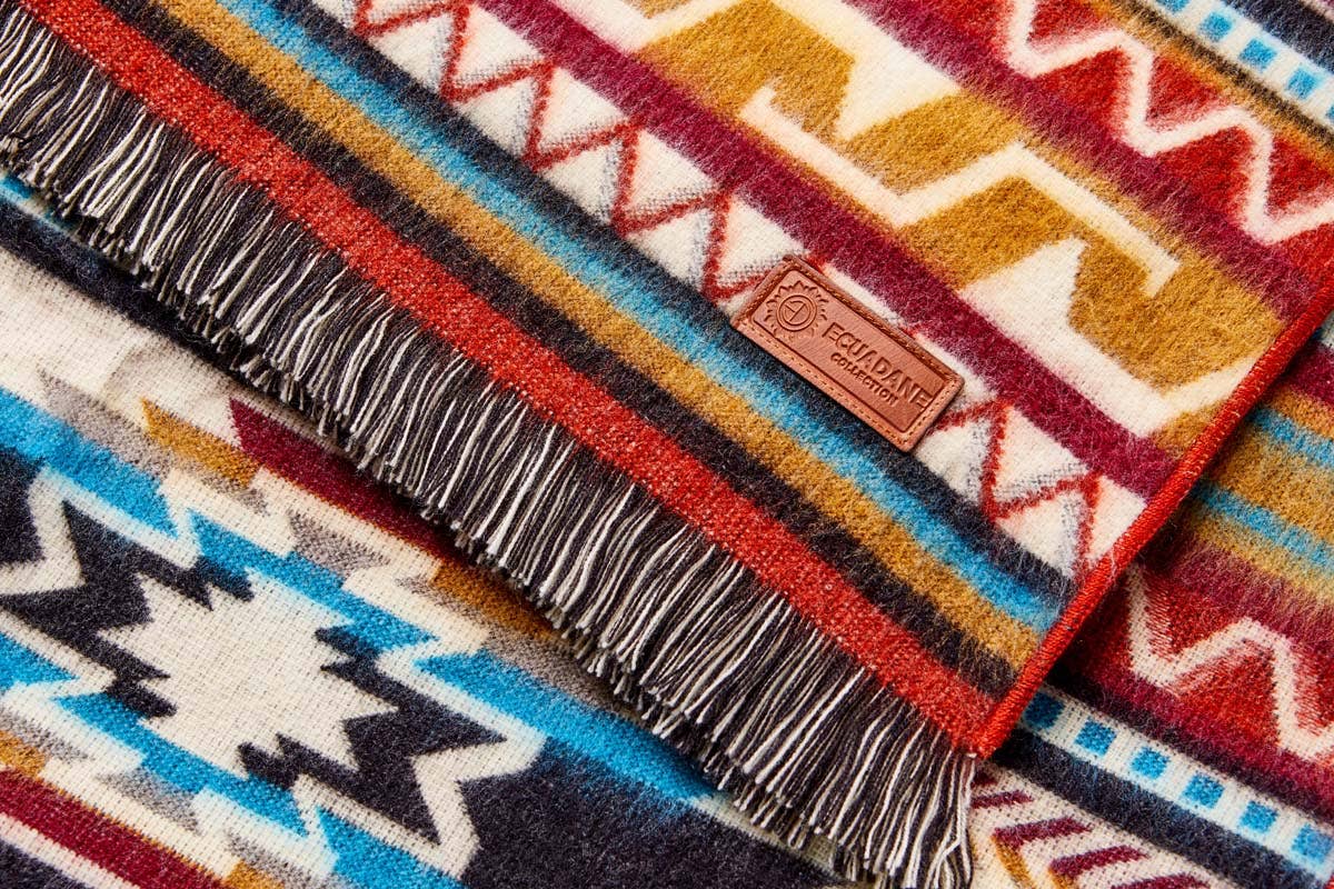 Ecuadane - Wholesale Throw Blanket - Reversible Southwest Aztec Blanket, Throw Size Boho Bedding9