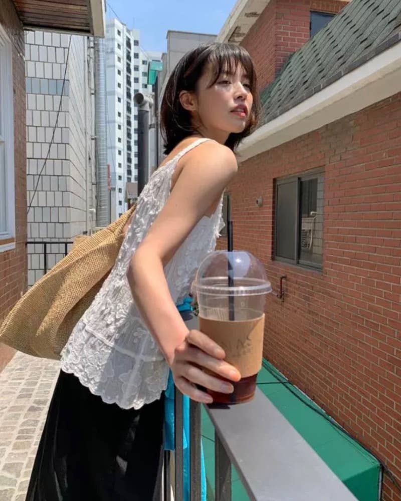 Hope & Sunshine - Wholesale Camisole - Dames - Kanten Geborduurde Jacquard Camisole20