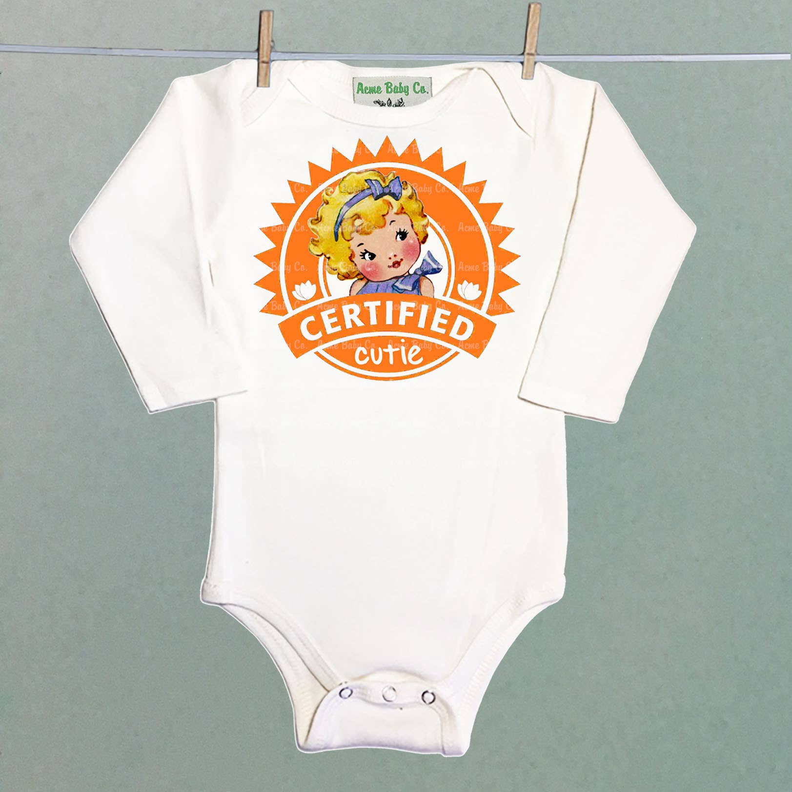 REMOVED BRAND - Wholesale Bodysuit (Non-Footed) - Baby - Certified Cutie Organic Bodysuit1