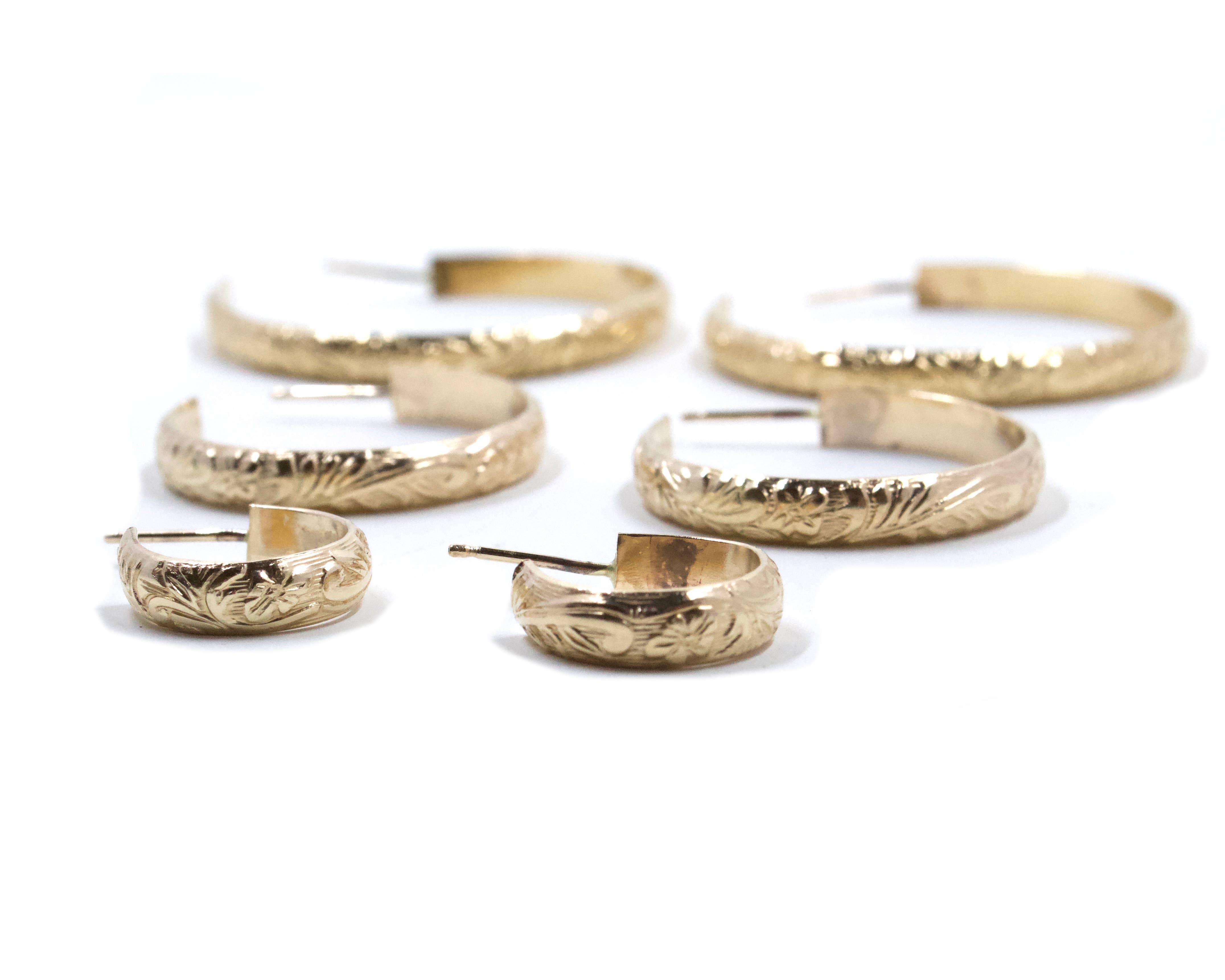 Bent by Courtney - Wholesale Hoop Earrings - Flora Hoops10