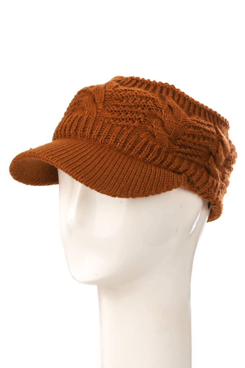 Collections by Fame Accessories - Wholesale Visor - Women's - Crochet Knit Sun Visor