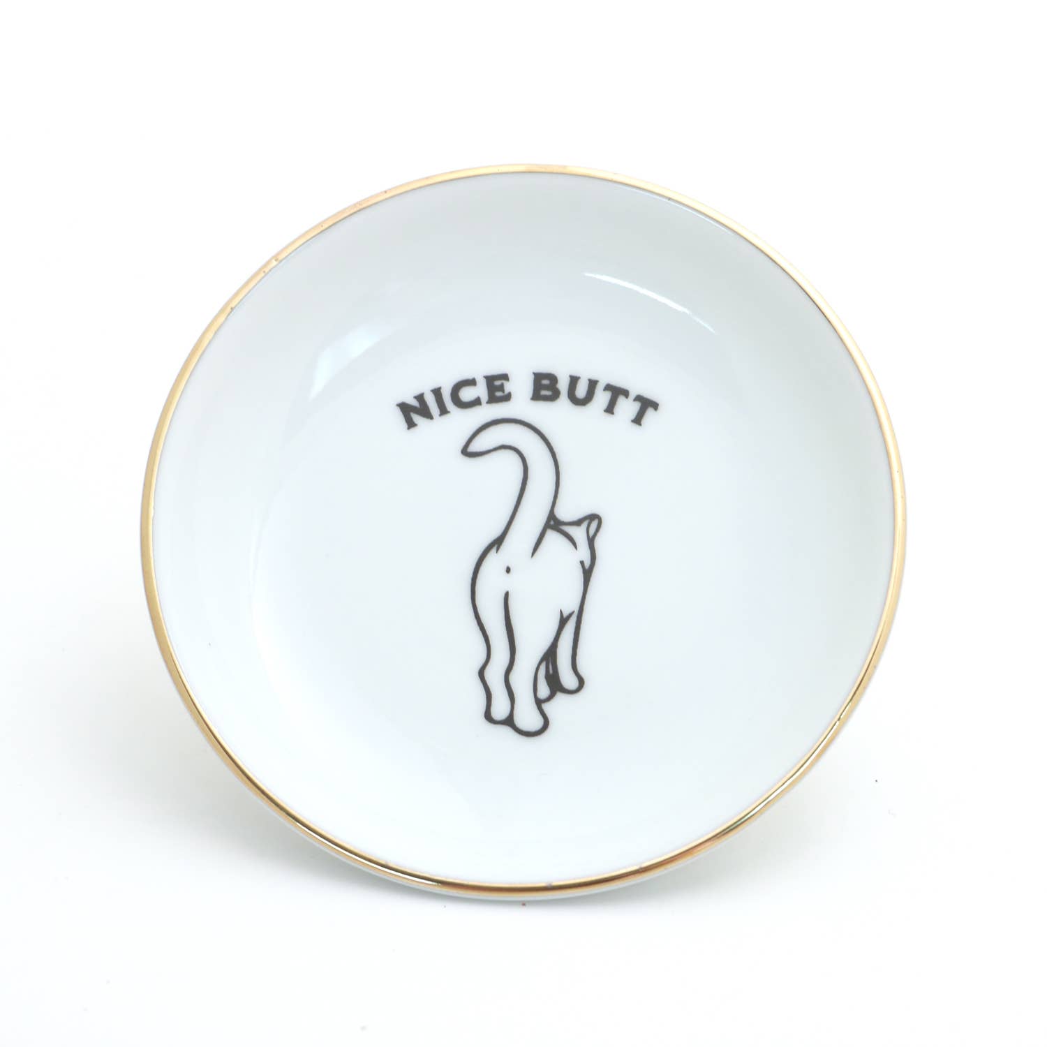 Lenny Mud - Wholesale Sieradenschaaltje - Cat Butt Ring Dish met 22-karaats gouden accenten2