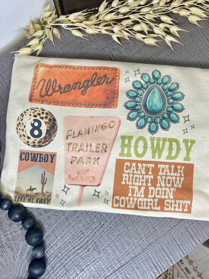 I'm Doin' Cowgirl Shit (Gildan Sublimation T-Shirt) for wholesale by 1/2 Penny Wholesale