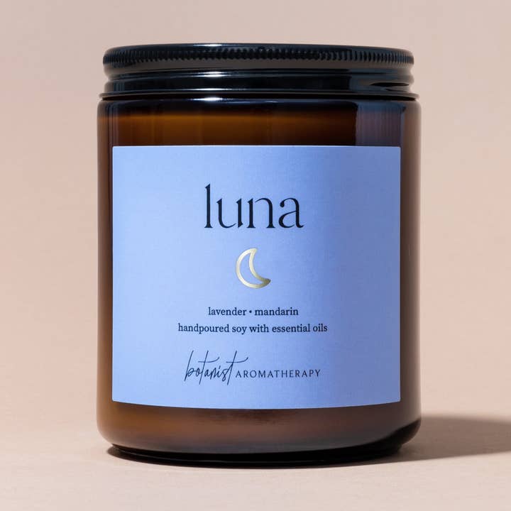 Bougie Luna pour la vente par Botanist Aromatherapy