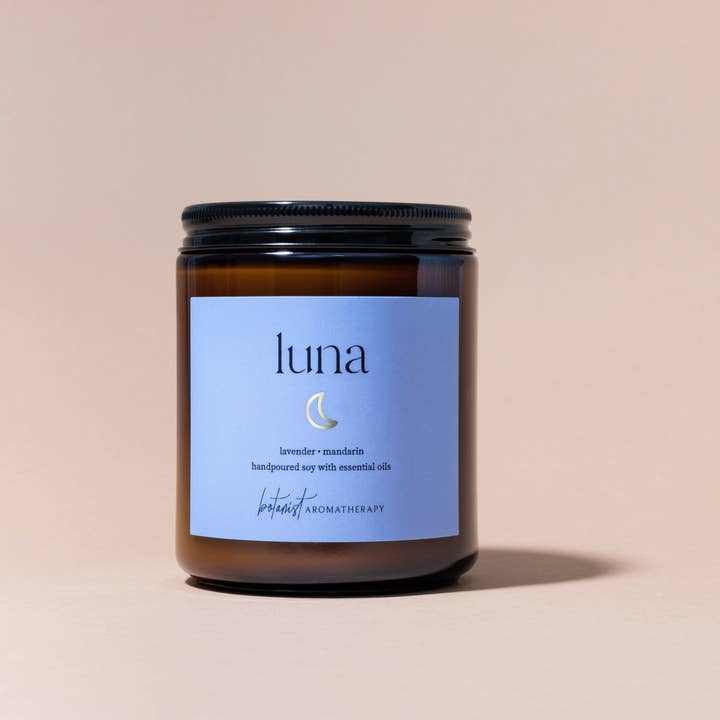 Luna Candle for wholesale by Botanist Aromatherapy