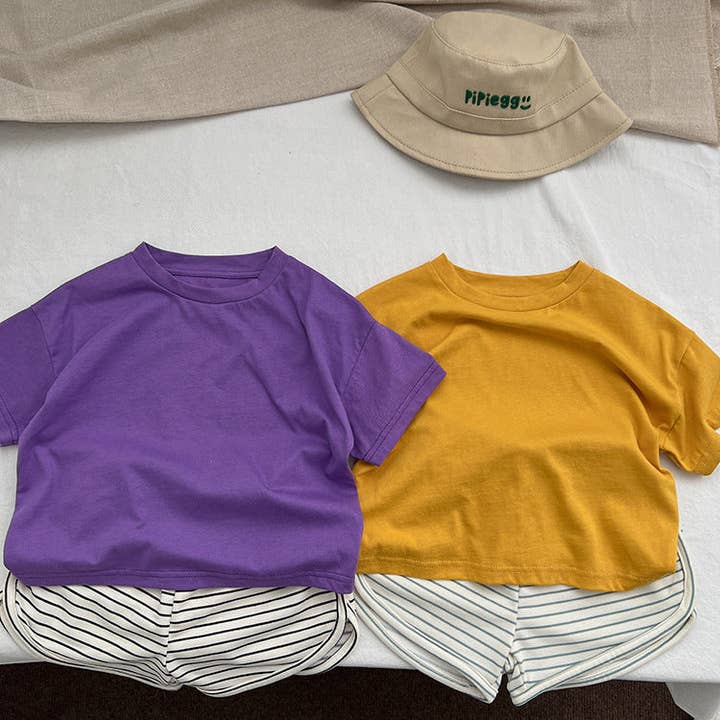 MyKids-USA® - Wholesale T-Shirt - Kids - Baby Solid Color Thin Style Fashion Unisex T-Shirt4