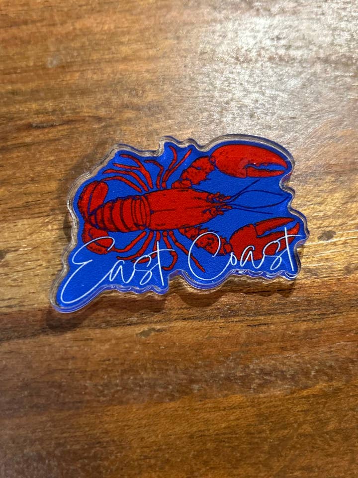 East Coast Lobster magnet for wholesale by Axle Rose Co