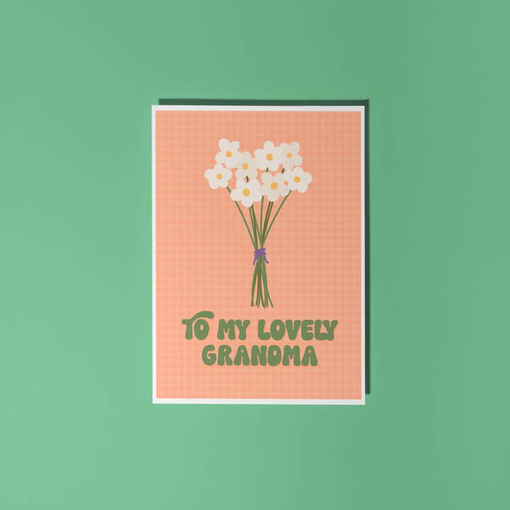 À Ma Chère Grand-mère Carte | Pensant à Toi, Carte d'Anniversaire pour la vente par The Happy Badger