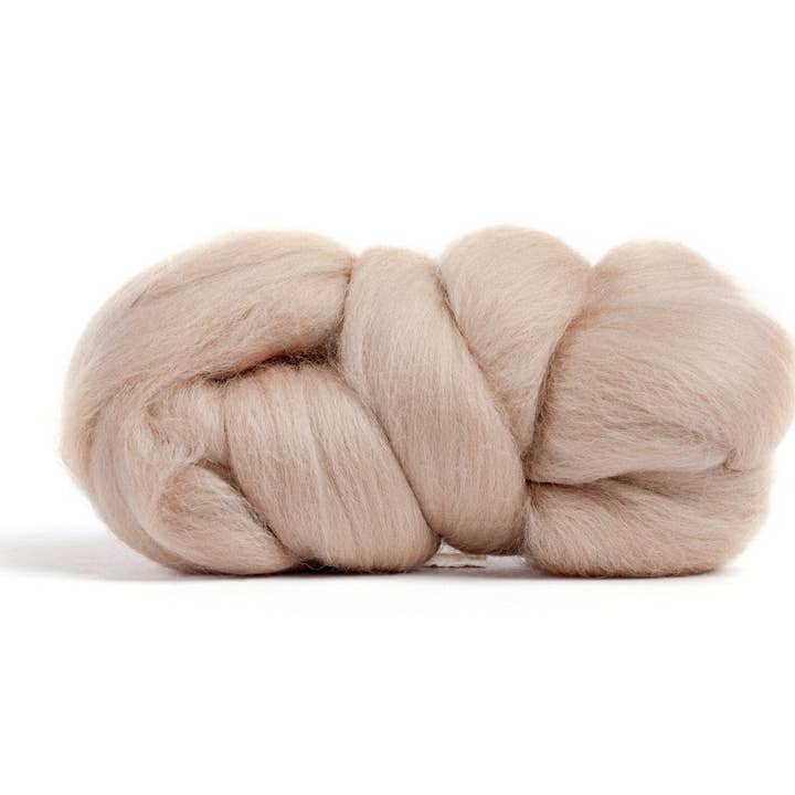 Merino Wool Top Roving, Cafe Au Lait, 1 ounce for wholesale by Desert Breeze Distributing