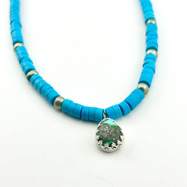 Painted Sky Turquoise Necklace for wholesale by Jennifer Cervelli Jewelry