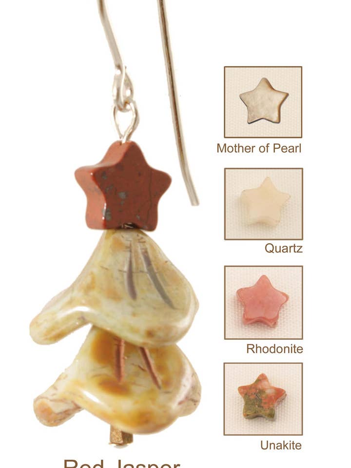 Aretes de árbol de Navidad fantasía de invierno - Plata de ley para venta al por mayor de Ardent Designs