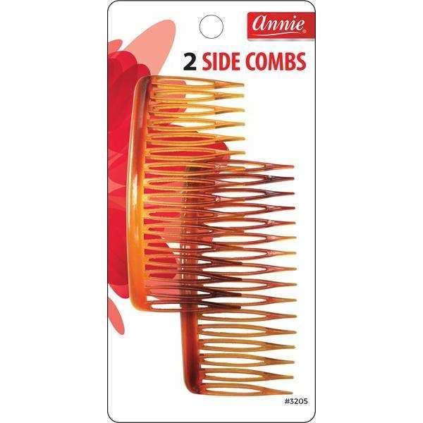 Annie International, Inc. - Wholesale Hair Brush/Comb - Annie Side Combs Large 2Ct Asst Color0