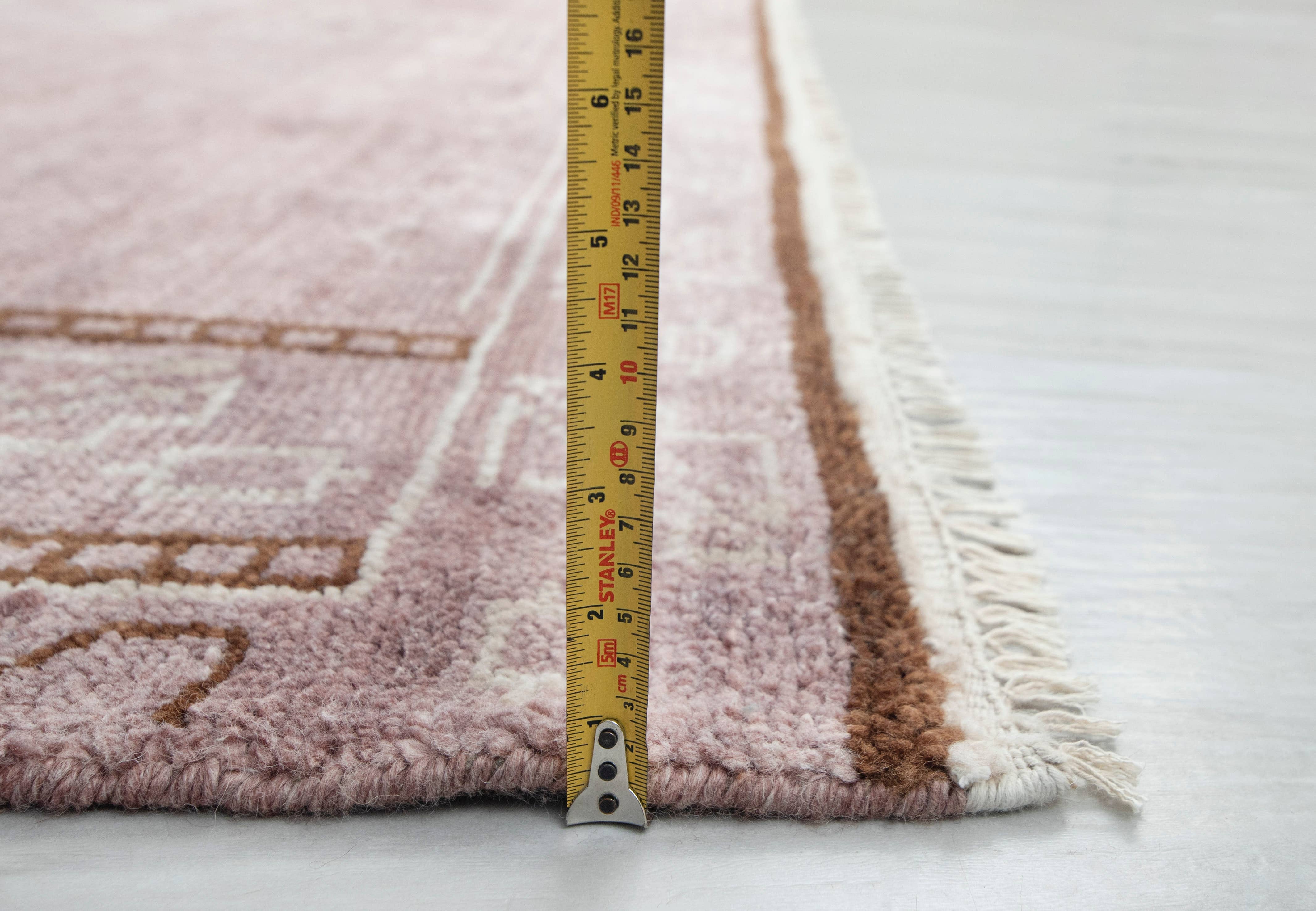 Aesthetic Homes LLC - Wholesale Area Rug - Pink Brown Modern Persian Wool Rug Hand Knotted se-57