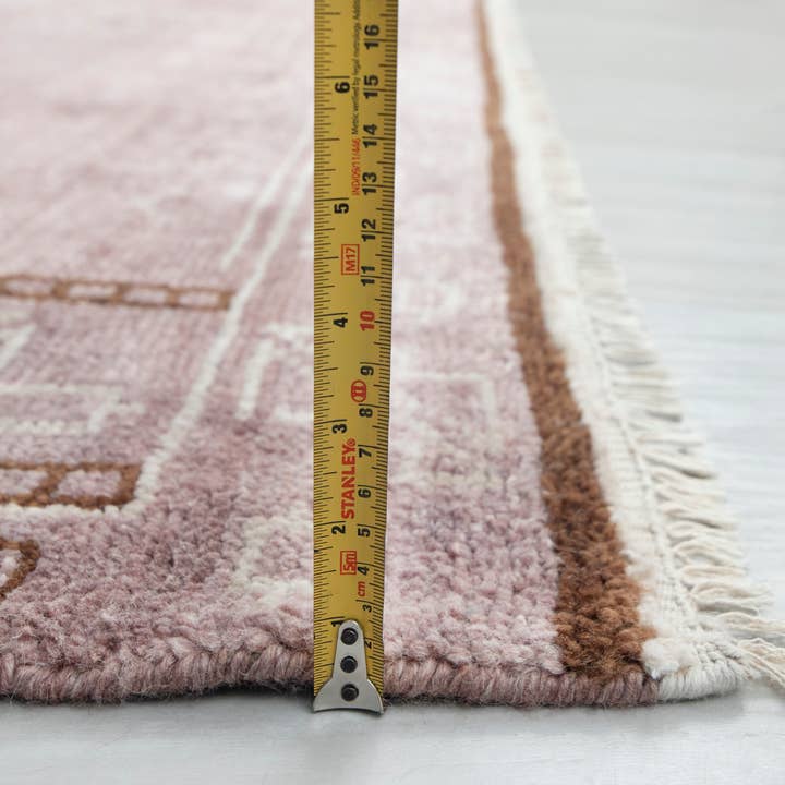 Aesthetic Homes LLC - Wholesale Area Rug - Pink Brown Modern Persian Wool Rug Hand Knotted se-57