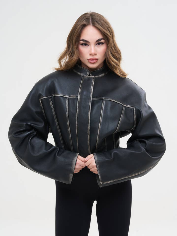 BLAZER TOP SPALLINA EFFETTO VINTAGE per la vendita all'ingrosso da parte di LAB22