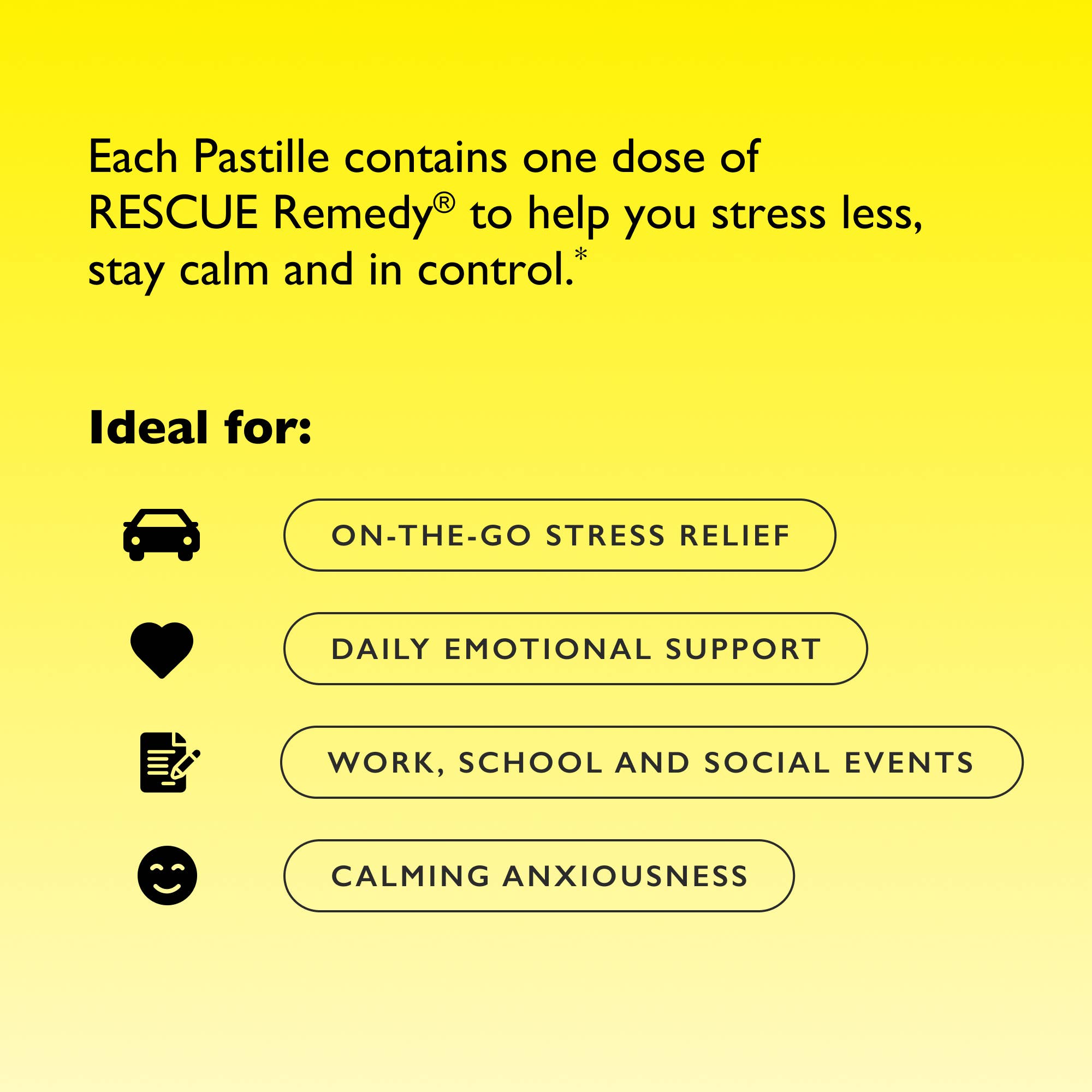 RESCUE & Bach Original Flower Remedies - Wholesale Oral Supplement/Vitamin - RESCUE Bach PASTILLES, Mixed Berry Flavor, Stress Relief 4