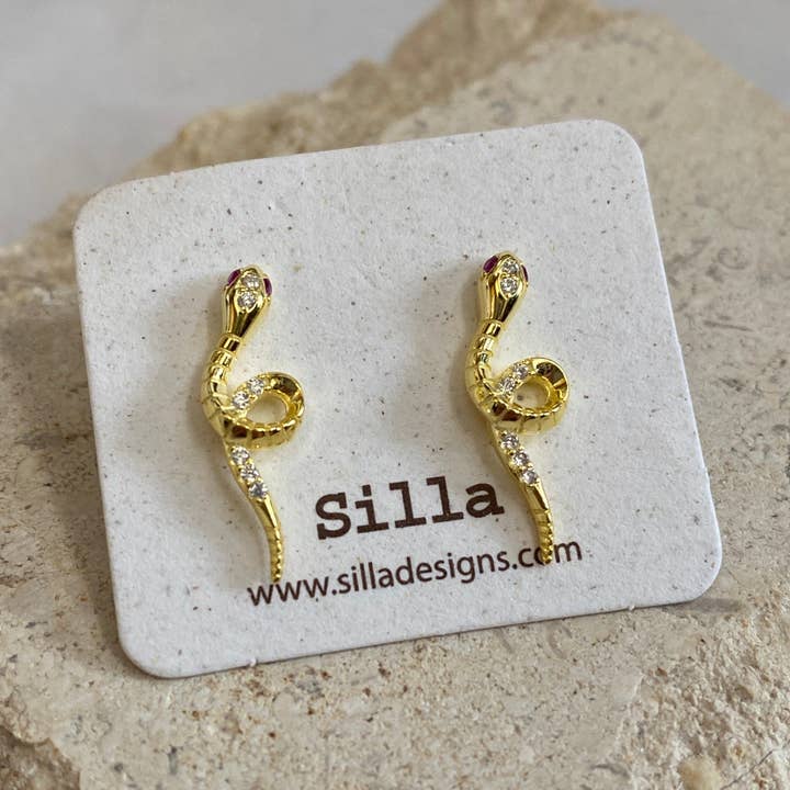 Serpent Earring for wholesale by Silla