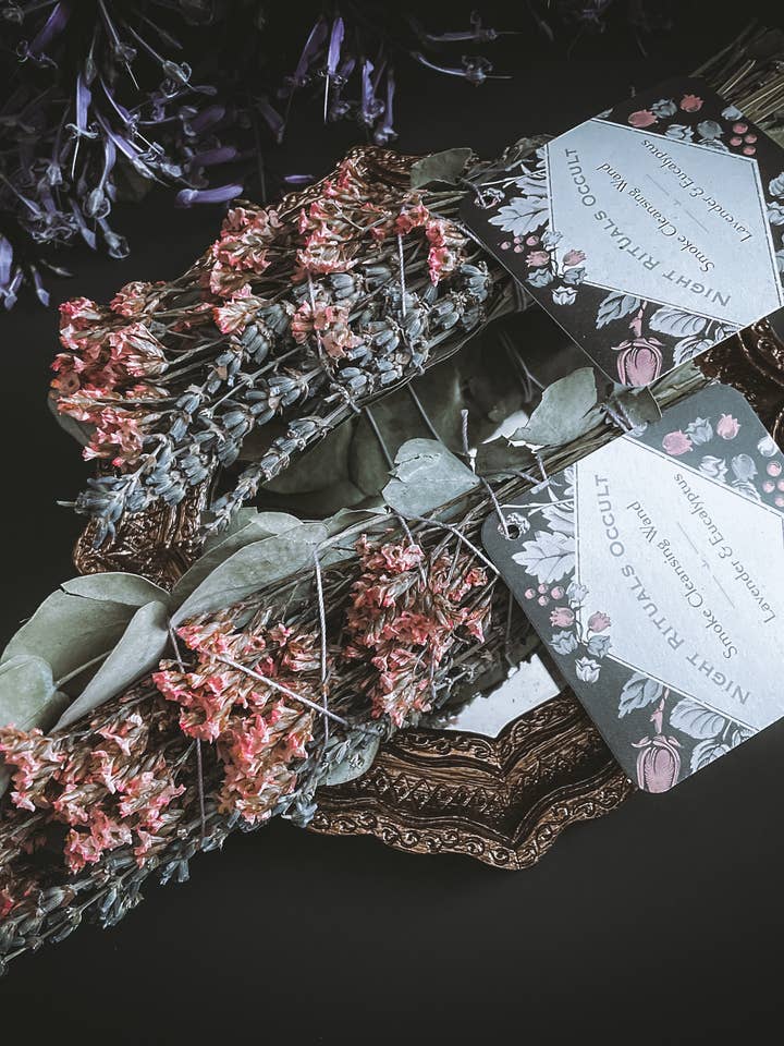 Smoke Cleansing: Lavender, Eucalyptus Wands for wholesale by Night Rituals Occult