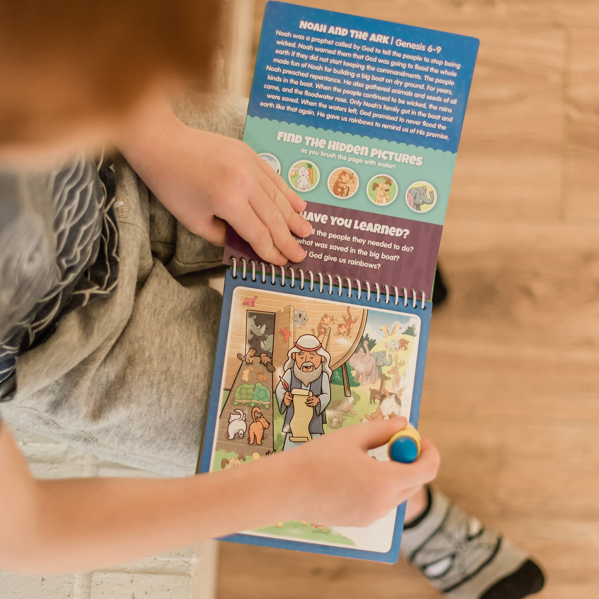 KangaToys - Wholesale Baby & Toddler Book (0-2) - Old Testament #2 Aqua Brush Activity Book, Reusable Travel Activity2