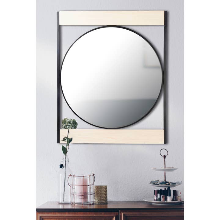 Kiera Grace - Wholesale Wall Mirror - Truu Design Logan Round Mirror 30 Inch Diameter2