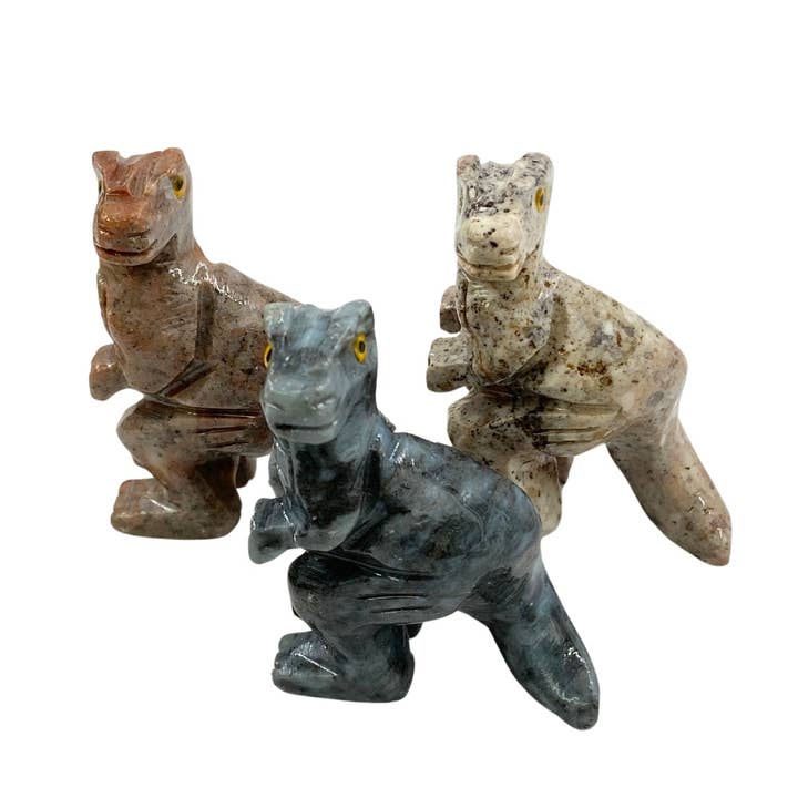 Earths Elements Wholesale - Wholesale Retailer Sample - Home Decor - Crystal Animal - Tyrannosaurus Rex Soapstone