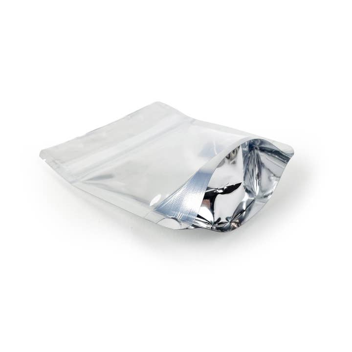 Human Objects® - Wholesale Cellophane Bag - 1/8 Ounce Child Resistant Bags White/Clear 4"x5"+2"6