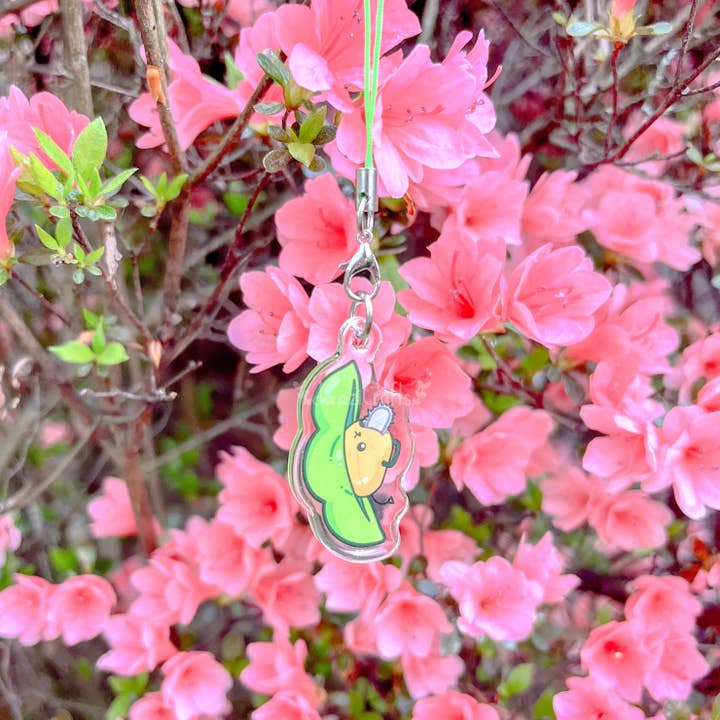 Pochi-Shiba Edamame Handyanhänger für den Großhandel von dooziCrafts