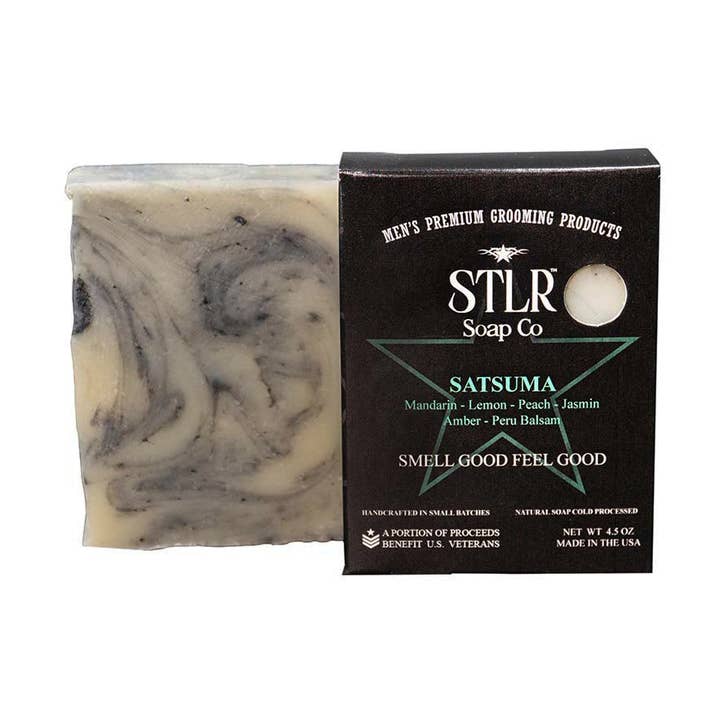 Satsuma Soap Bar for wholesale by STLR Soap Company