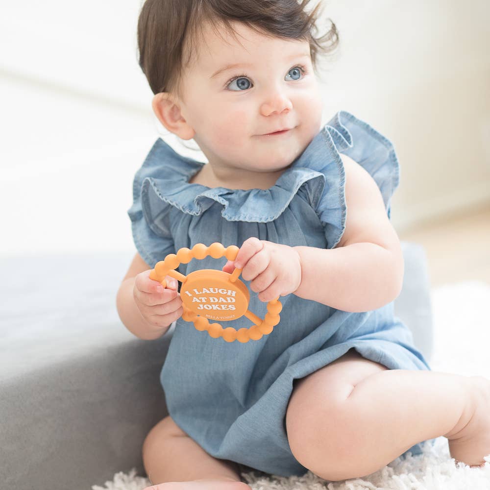 Bella Tunno - Wholesale Teether (Not Clip-On) - Baby - I Laugh at Dad Jokes Happy Teether3