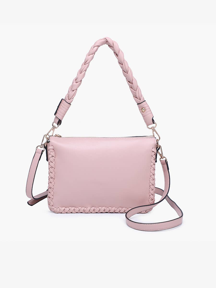 Jen & Co. - Wholesale Shoulder Bag - Women's - M2461 Judith Whipstitch Trim Shoulder Bag w/ Braided Handle7