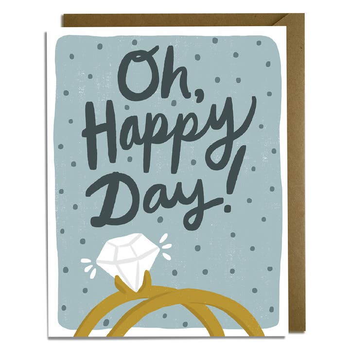Åh Glad Day! Bryllup Card for engroshandel hos Kat French Design