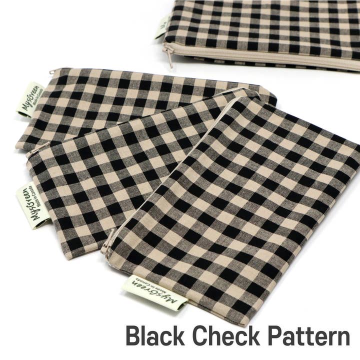 MYSGREEN - Venta al por mayor Bolso pequeño - Mujer - Dot Check Stripes Chevron impreso conjuntos de bolsas con cremallera