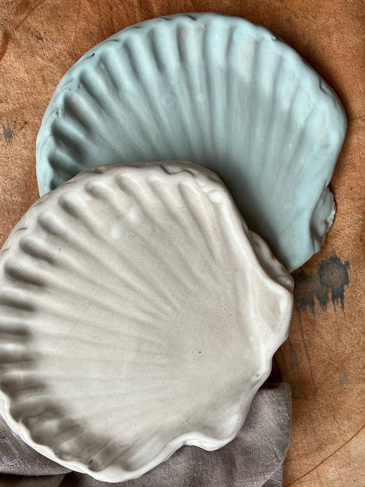 Medium Shell Platter for wholesale by Beau Rush Ceramics