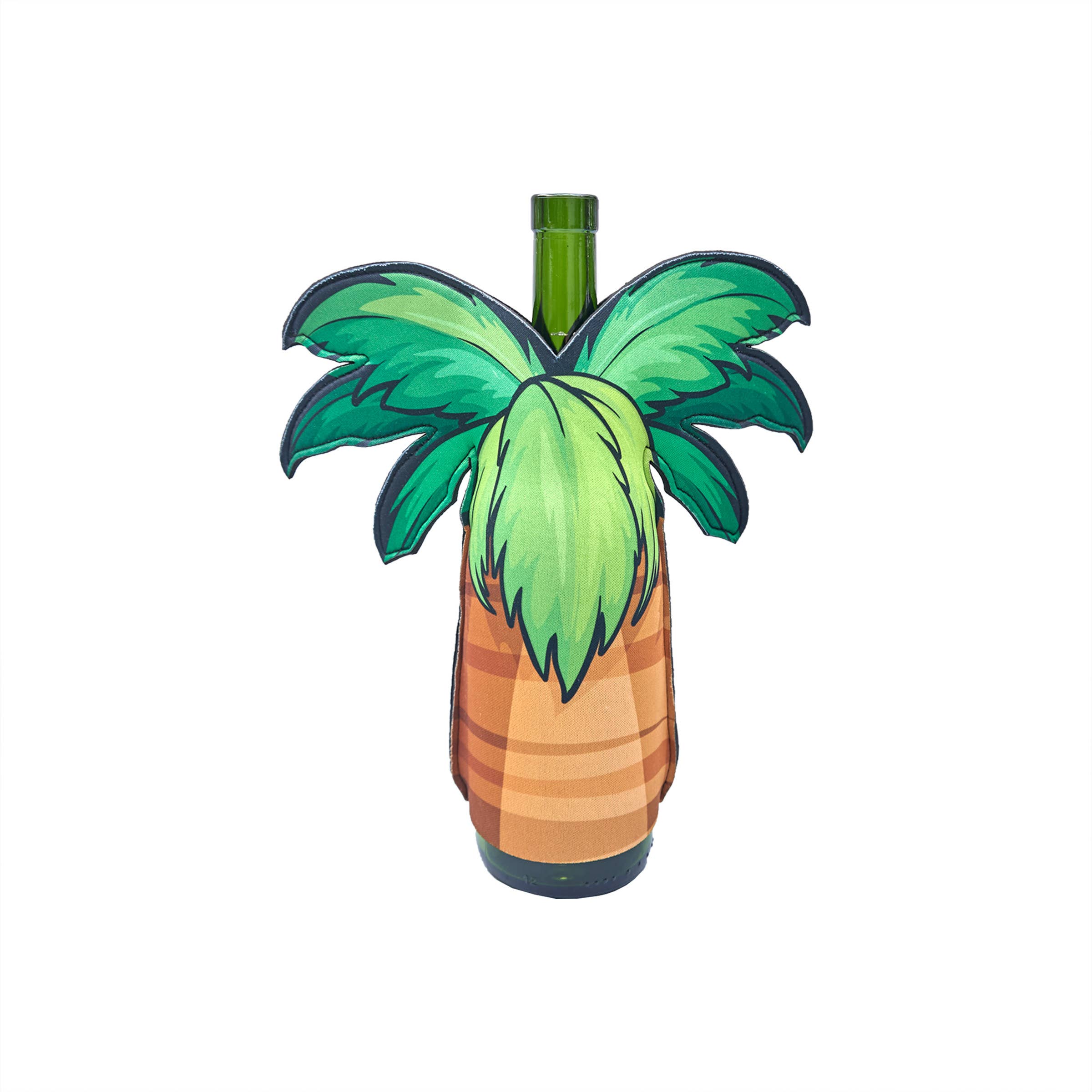 Beachcombers - Vente Pochette cadeau pour bouteille de vin - Manchon de bouteille de vin Palm Tree0