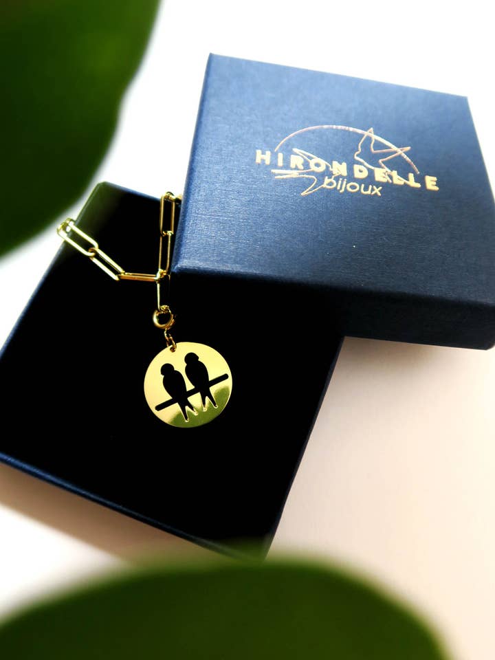 Astro Gemini necklace for wholesale by Hirondelle Bijoux