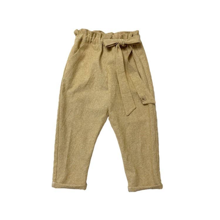 Tate & Adele – wholesale Byxor – Barn – Elsie papperspåse midjebyxa med knytband10