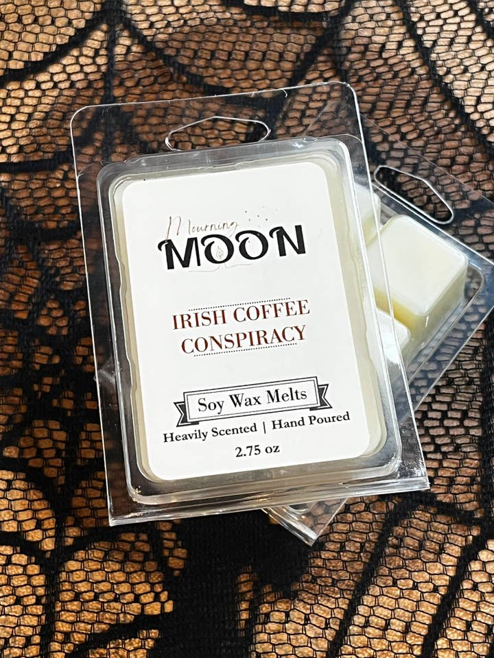 Irish Coffee Conspiracy Soy Wax Melt for wholesale by Mourning Moon Candles