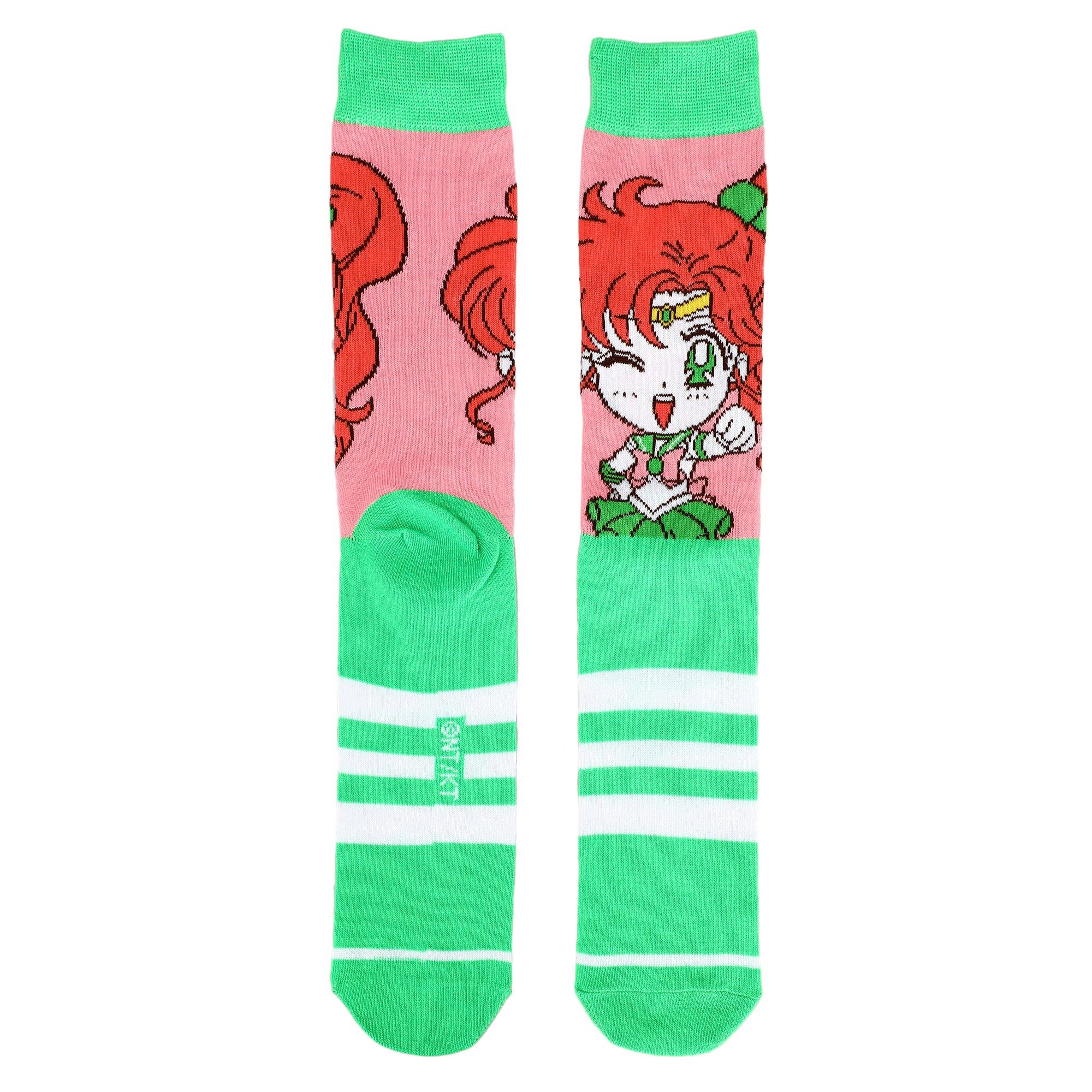 Bioworld Merchandising - Wholesale Socks - Men's - Sailor Moon Crystal Characters Men's 5-Pack Crew Socks2