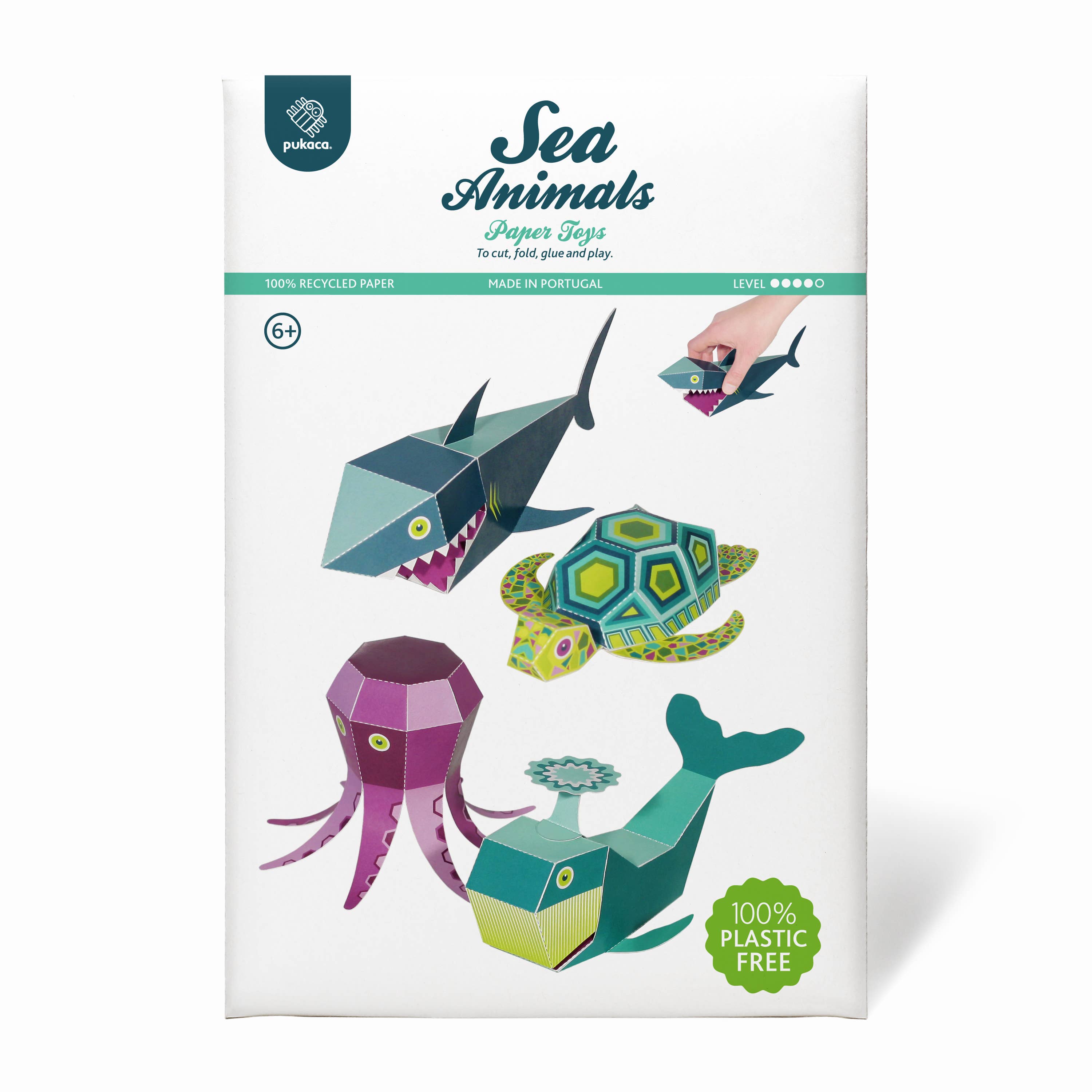 pukaca - Wholesale Toy Set - Kids - Sea Animals Paper Toys1