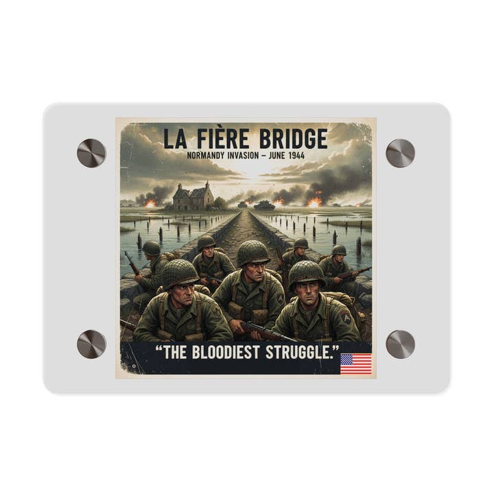 Pannello d'Arte Murale in Acrilico - 82ª Aviotrasportata al Ponte di La Fière per la vendita all'ingrosso da parte di MIP