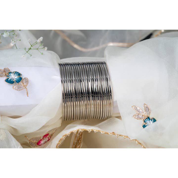 Vastrabhushan - Wholesale Jewellery set - Black Polish Bangles Set of 12 - Indian Boho Jewellery1