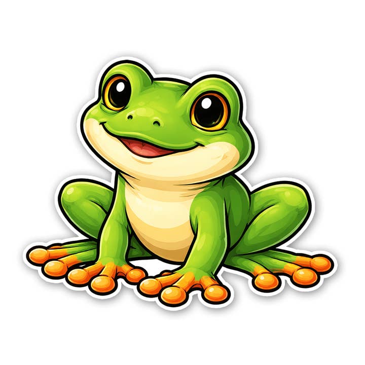 Autocollant Gus la Grenouille pour la vente par Sticker Atlas