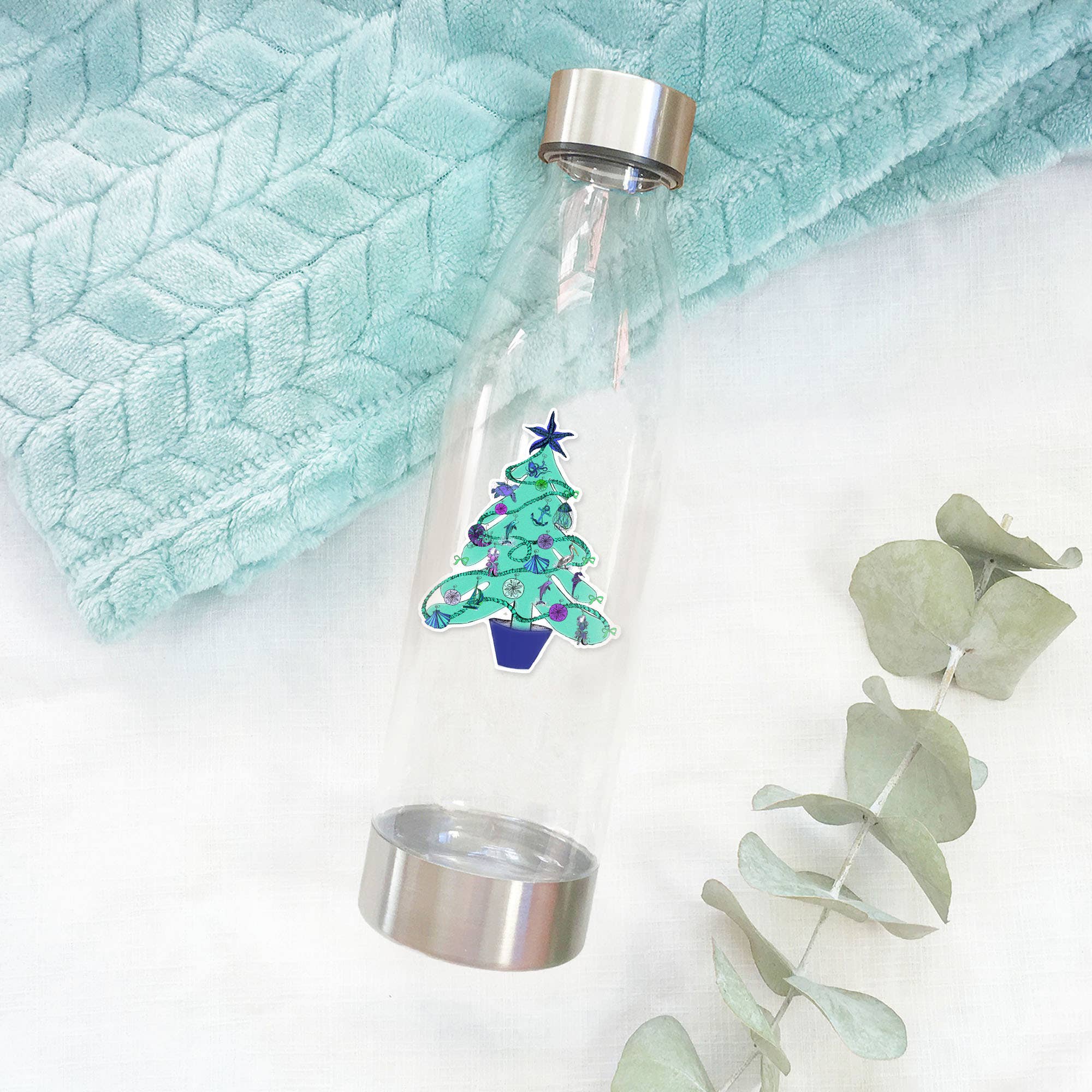 Katekreates – Engroshandel Klistermærke – Kystnære juletræ klistermærke, juleferie indretning1