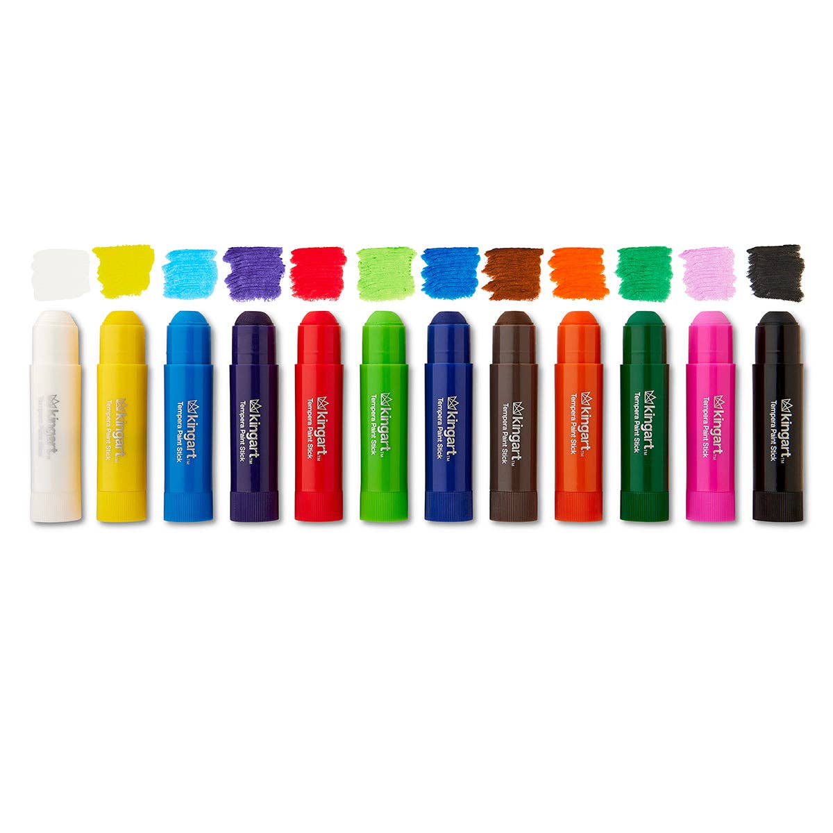 KINGART - Wholesale Verfset - Tempera-verfstiften, 12 kleuren0