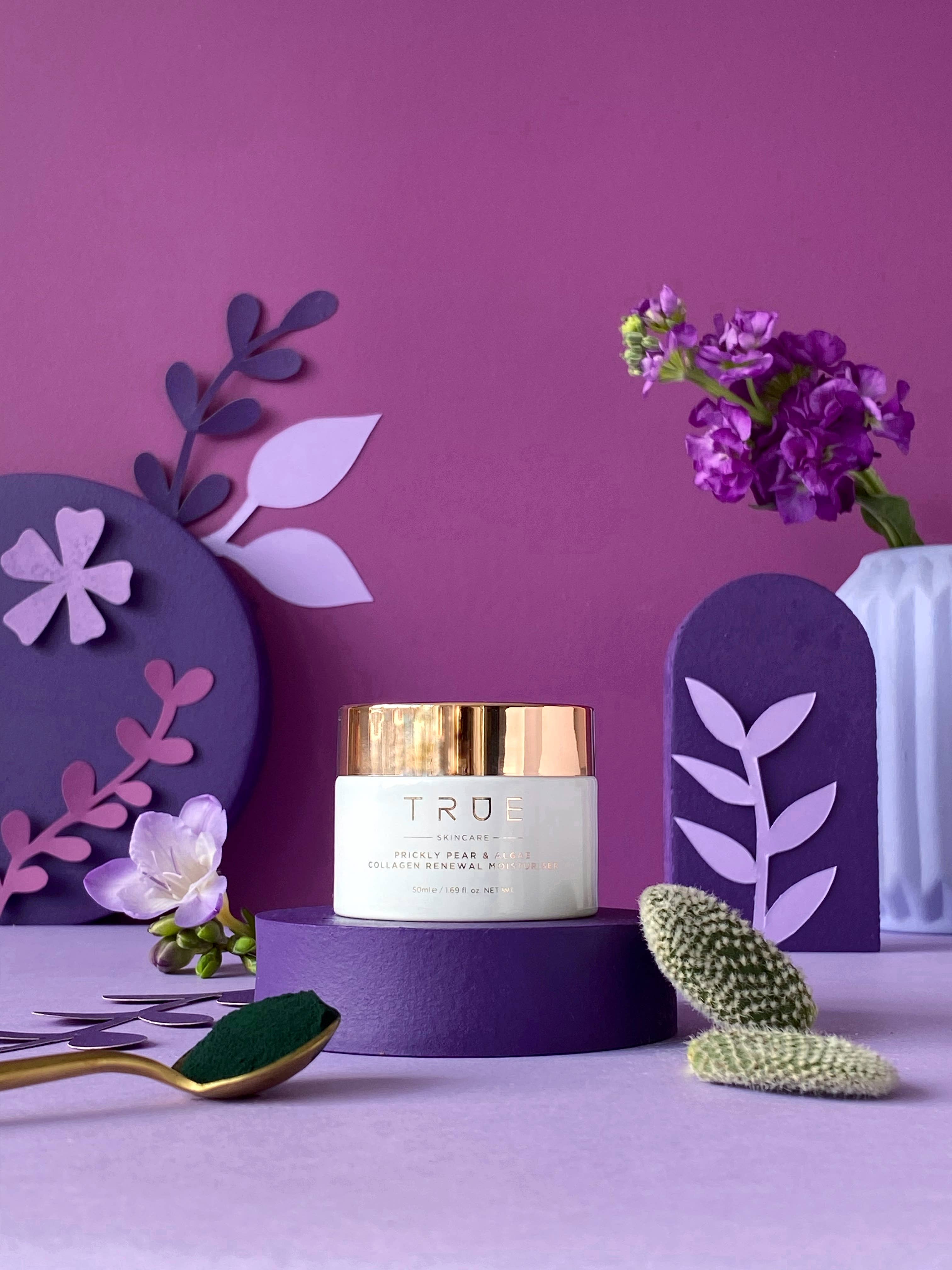 TRUE Skincare - Wholesale Facial Moisturizer - Prickly Pear & Algae Collagen Renewal Moisturiser, 50ml2